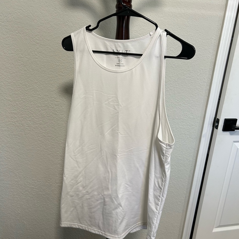 BYLT Signature White Tank Top